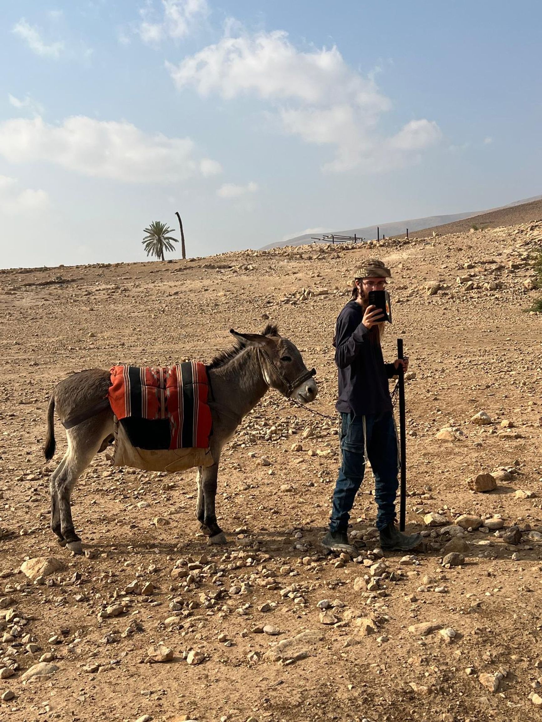 A shepherd from a Jewish settlement