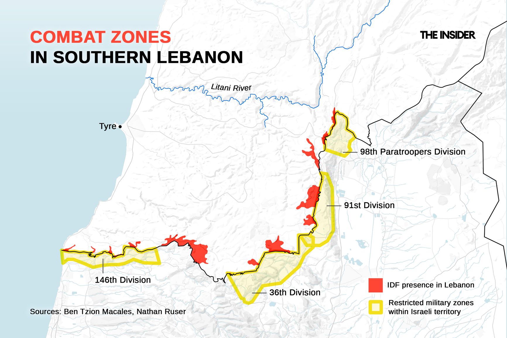 Military operations in Southern Lebanon 