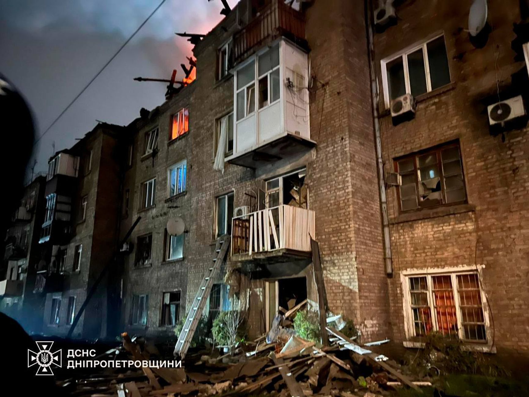 Последствия атаки на Каменское