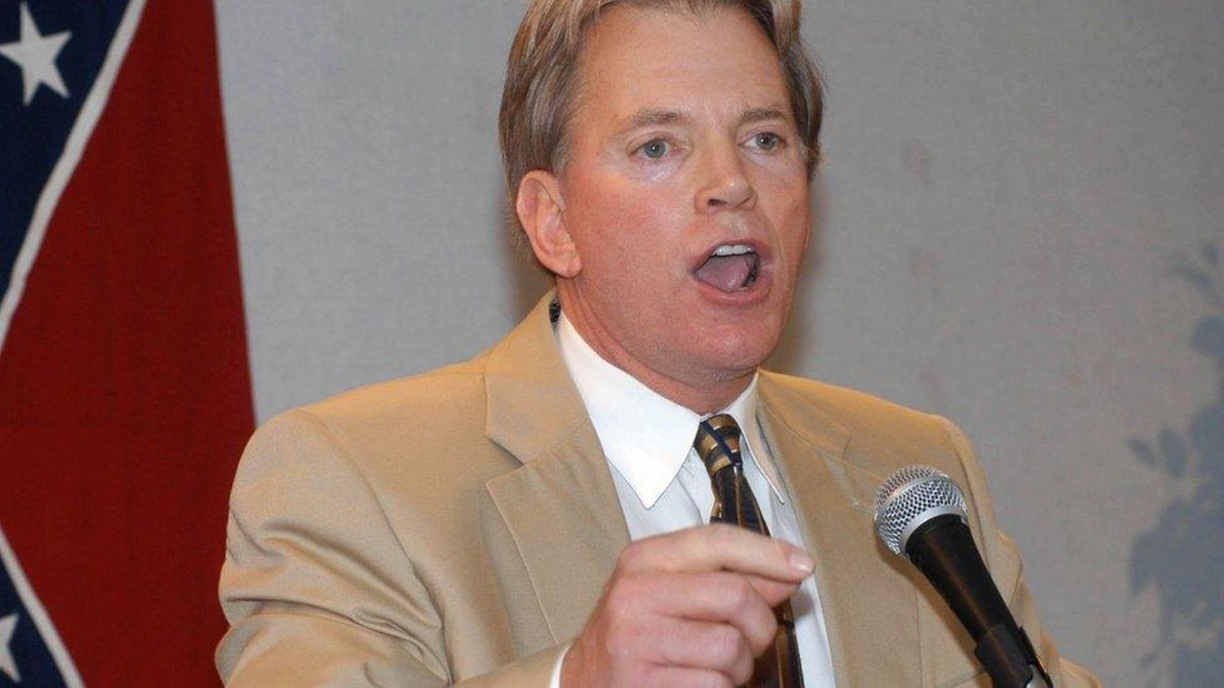 White supremacist David Duke, former leader of the Ku Klux Klan in Louisiana